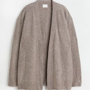 Rib-knit Cardigan